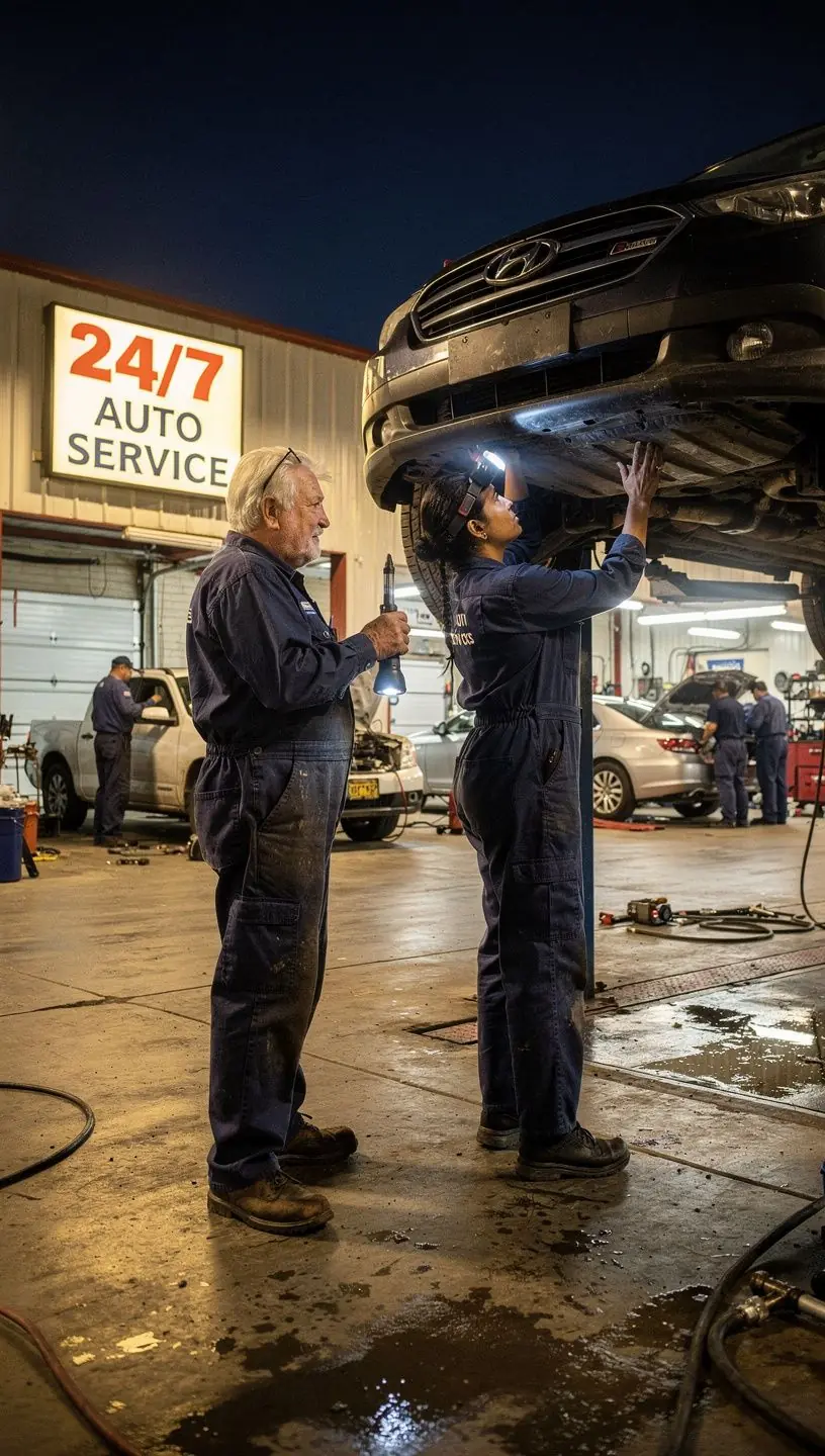 Mechanic adjusting car suspension components to ensure smooth and safe vehicle performance.